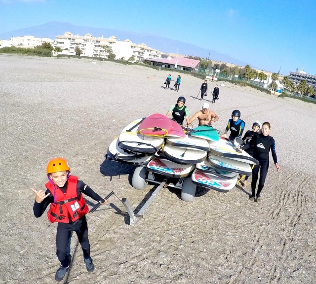  Carrying the boards 